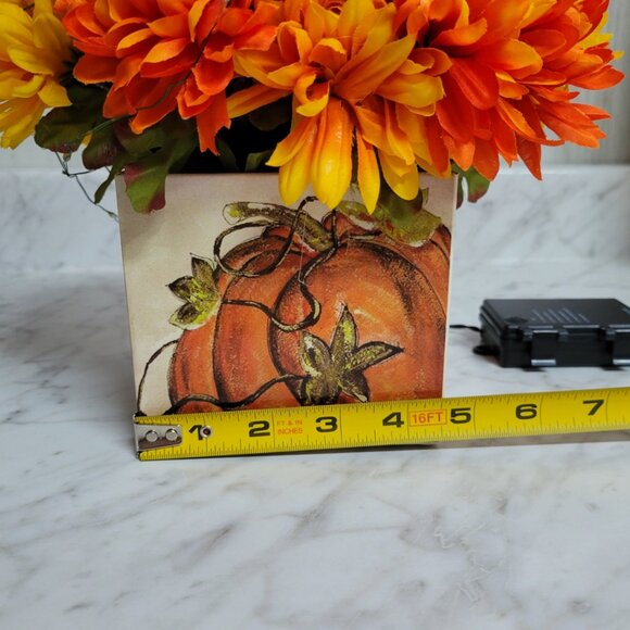 Fake Fall Flowers Decoration with String Lights in Box - Picture 6 of 6